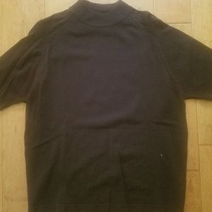 Vintage short sleeved high collared shirt